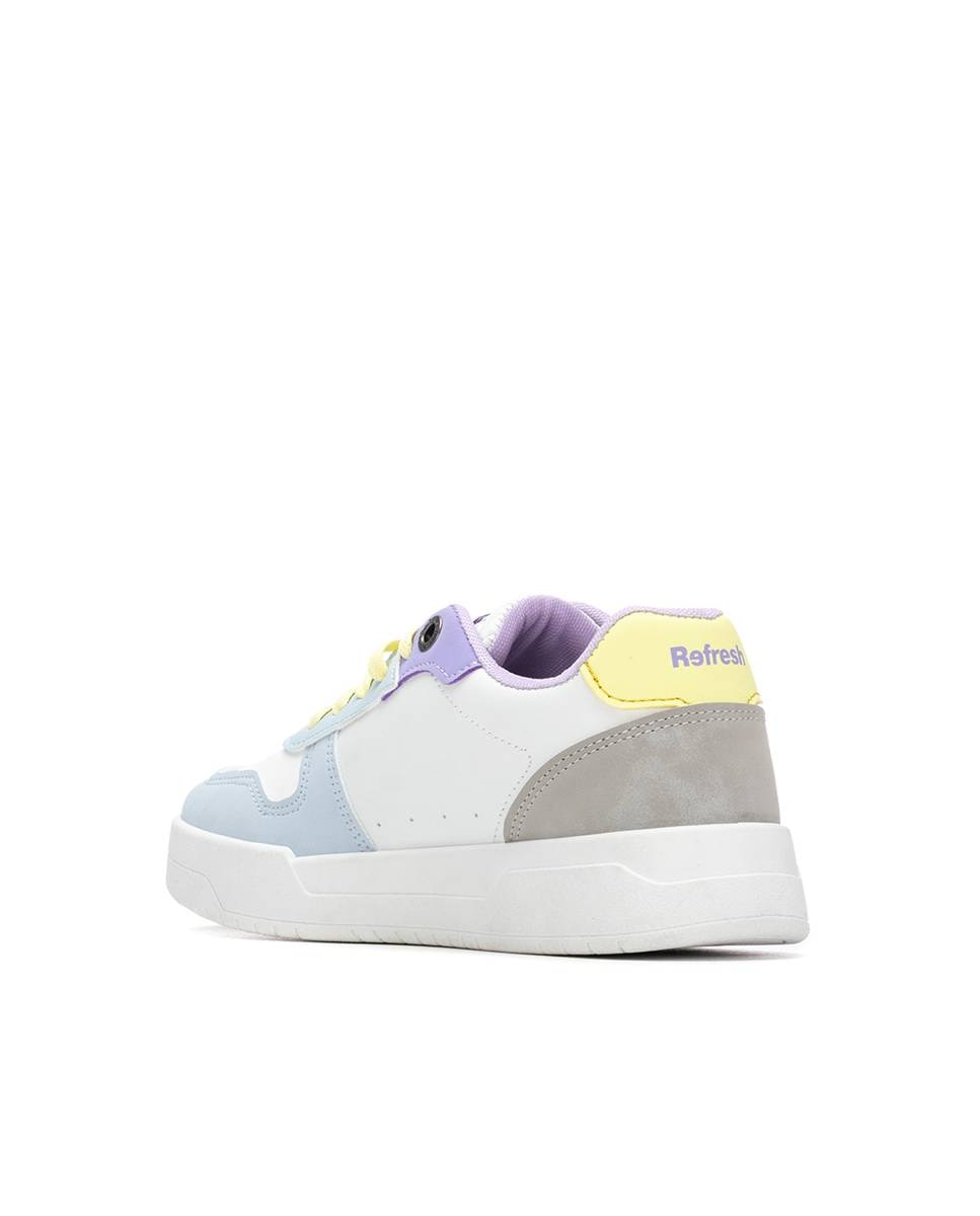 Zapatillas básicas de mujer con cordones - Refresh - Azul Azul-4