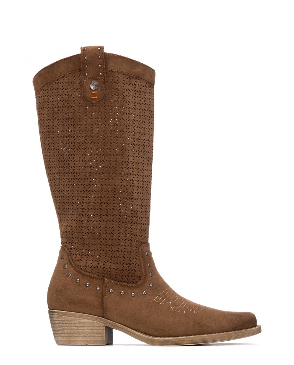 Botas básicas de mujer estilo cowboy - Refresh - Camel Camel-1