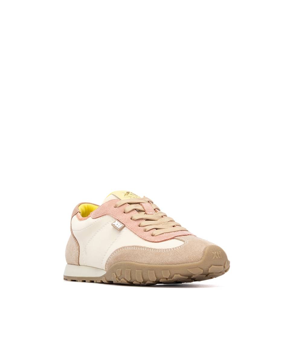 Imagen 3 de Zapatillas básicas de mujer con cordones - Xti - Beige Beige