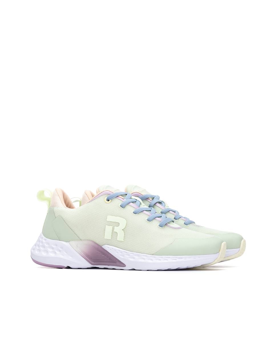 Zapatillas básicas de mujer elásticas - Refresh - Verde claro Verde claro-4