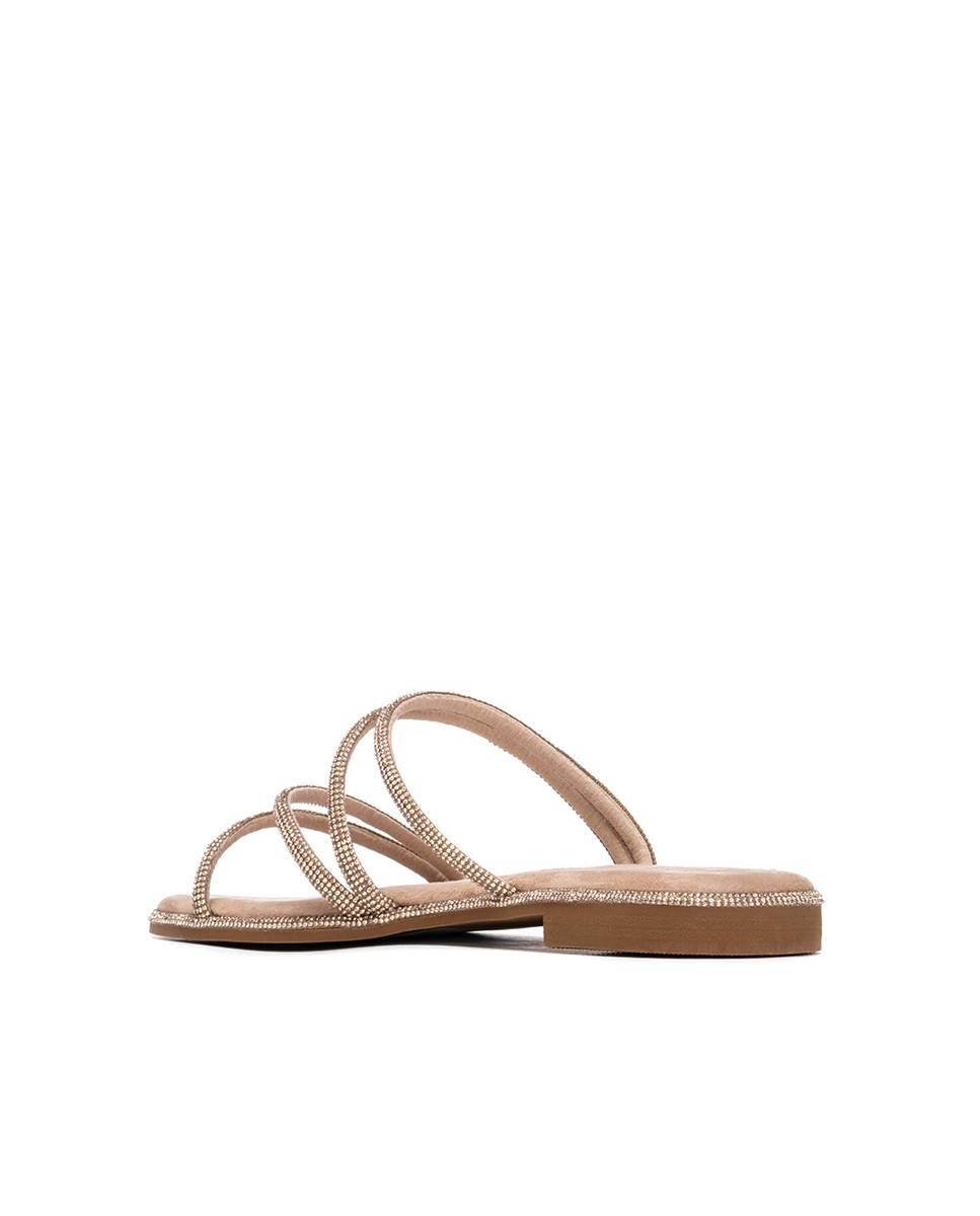 Xti - Sandalias planas de mujer con suela de goma.