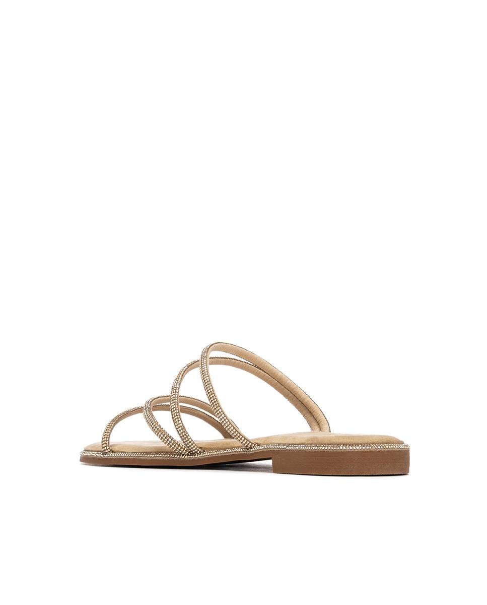 Xti - Sandalias planas de mujer con suela de goma.