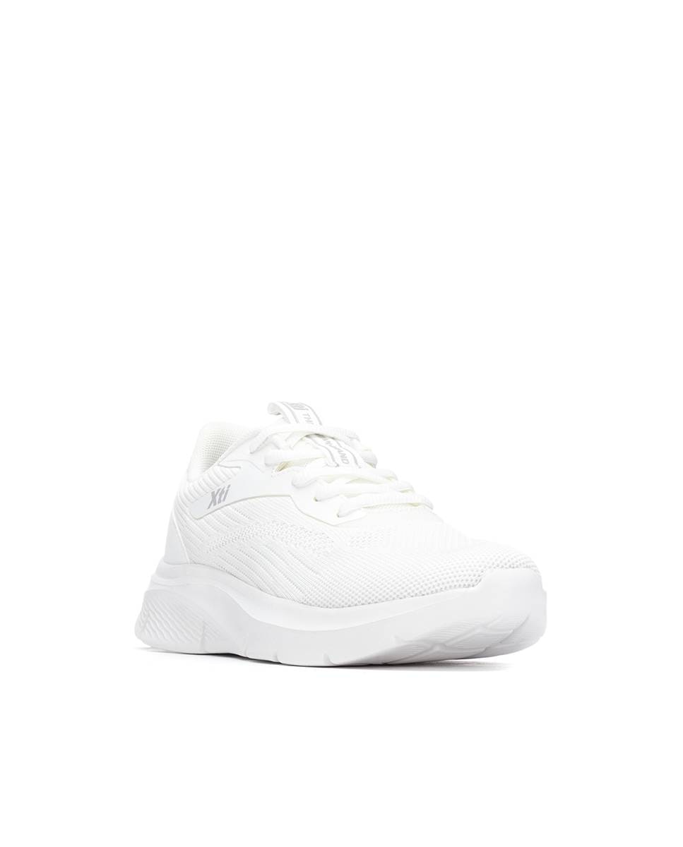 Zapatillas básicas de mujer con cuña y cordones - Xti - Negro Negro-3