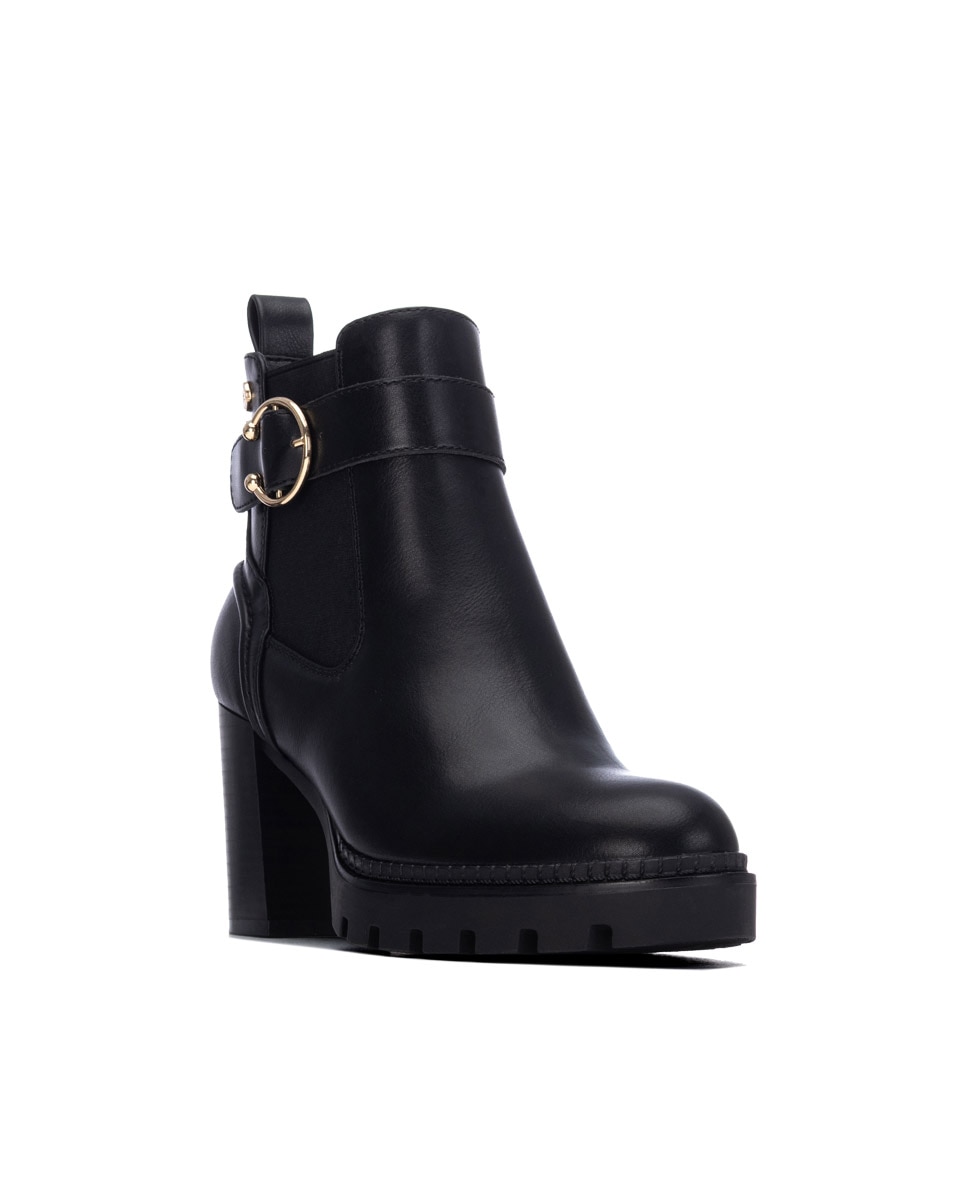 Botines de mujer con tacón - Xti - Negro Negro-3
