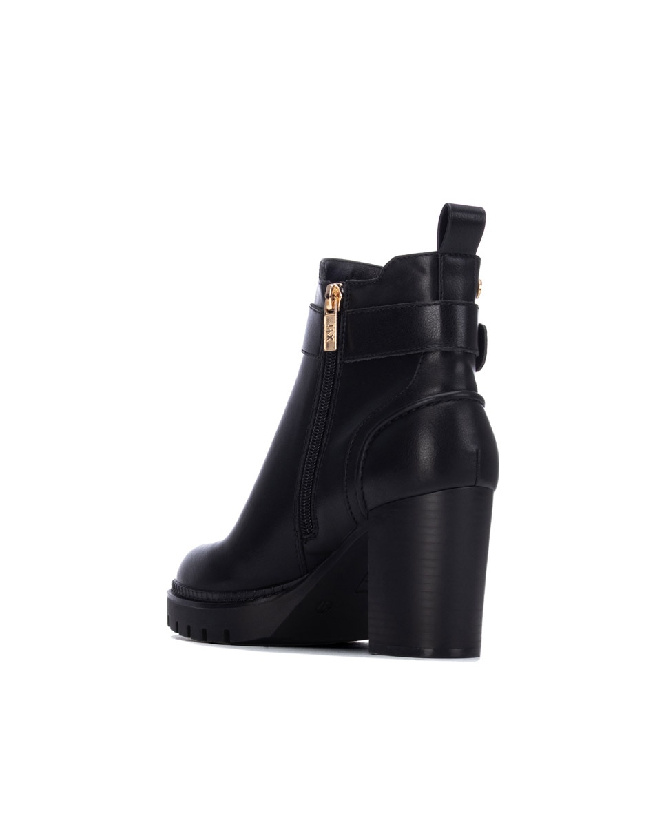 Botines de mujer con tacón - Xti - Negro Negro-4
