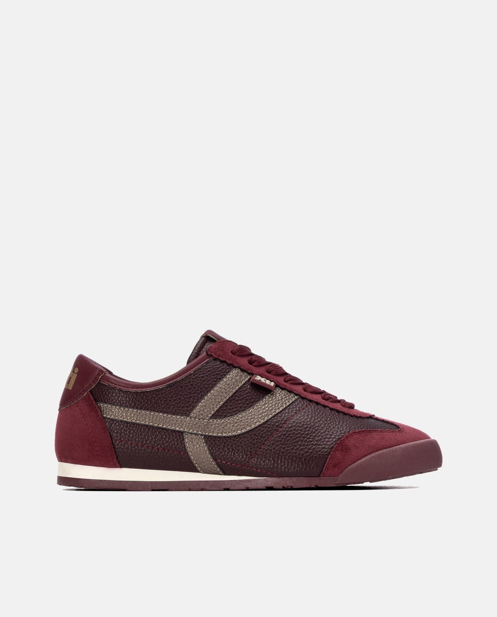 Zapatilla de mujer con cordones - Xti - Burdeos Burdeos-1