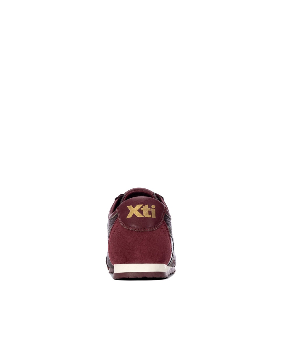 Zapatilla de mujer con cordones - Xti - Burdeos Burdeos-8