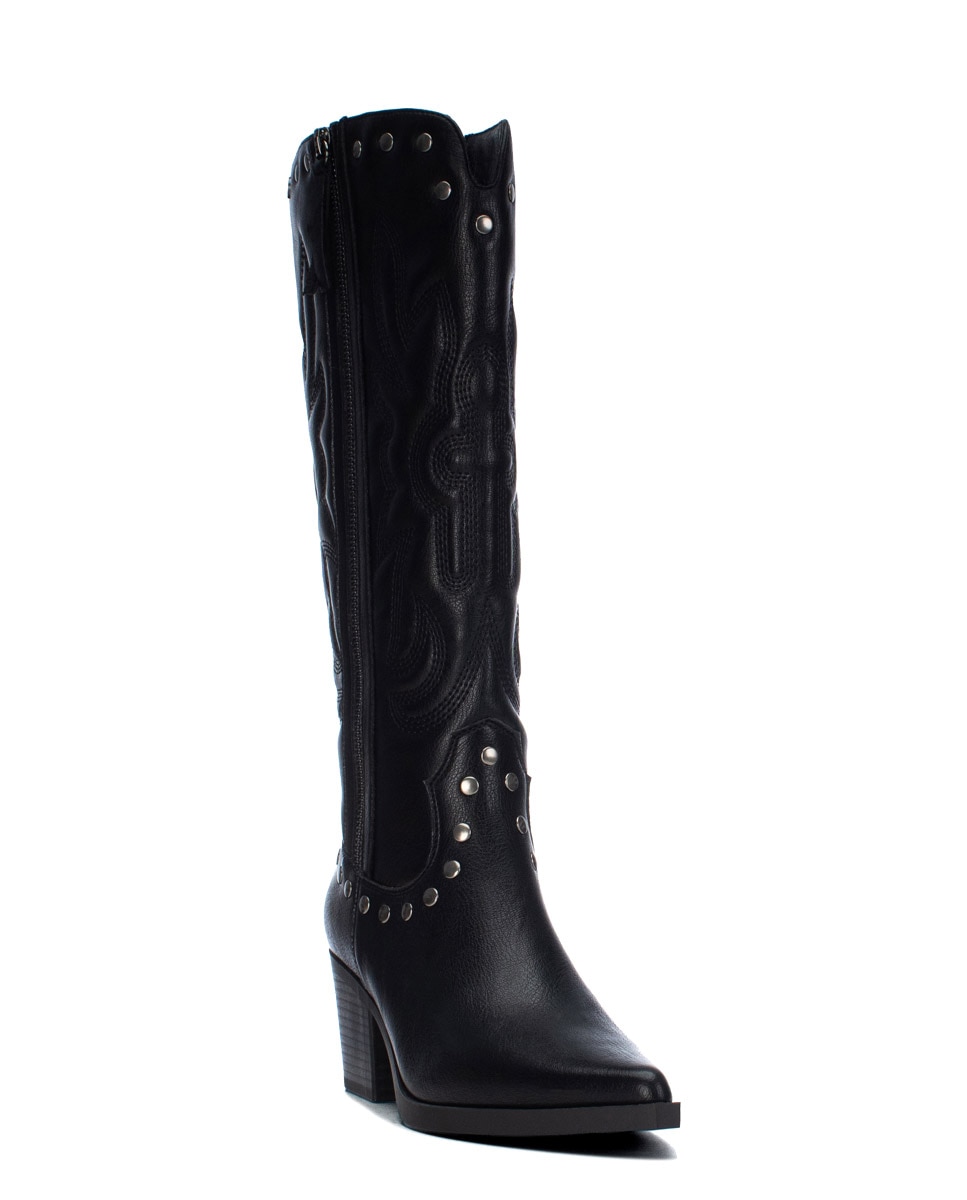 Bota de mujer con cremallera - Xti - Negro Negro-7