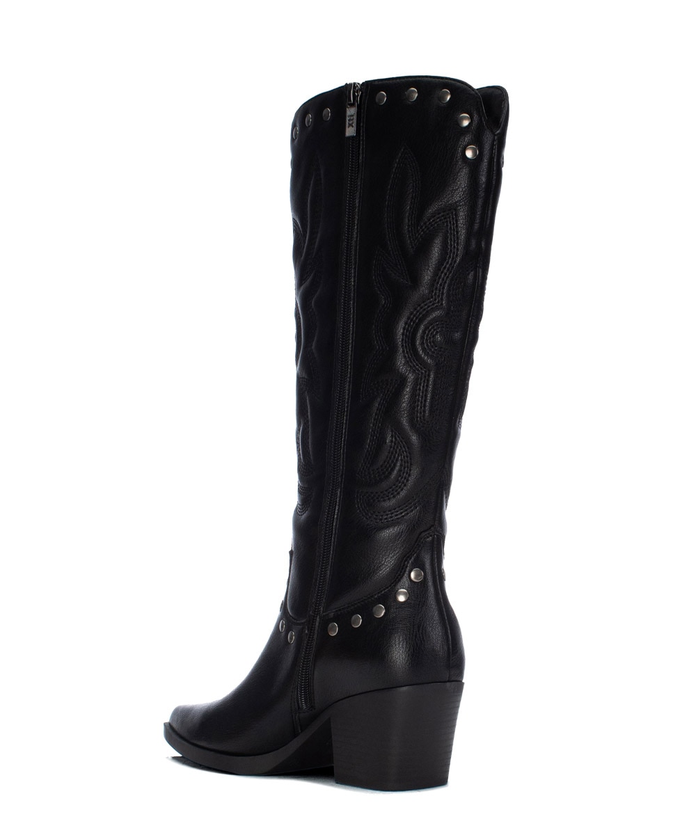 Bota de mujer con cremallera - Xti - Negro Negro-2