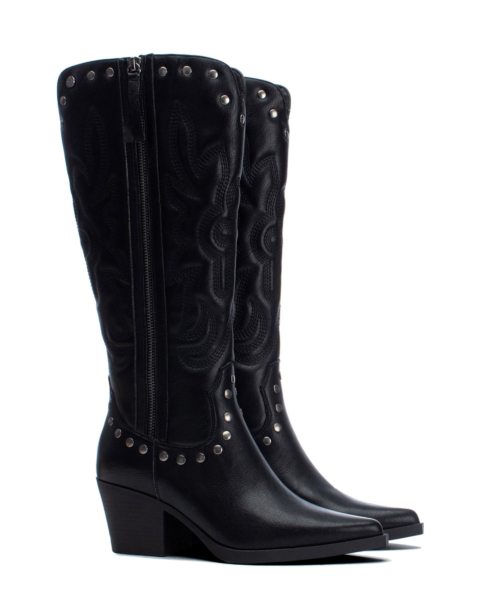 Bota de mujer con cremallera - Xti - Negro Negro-8