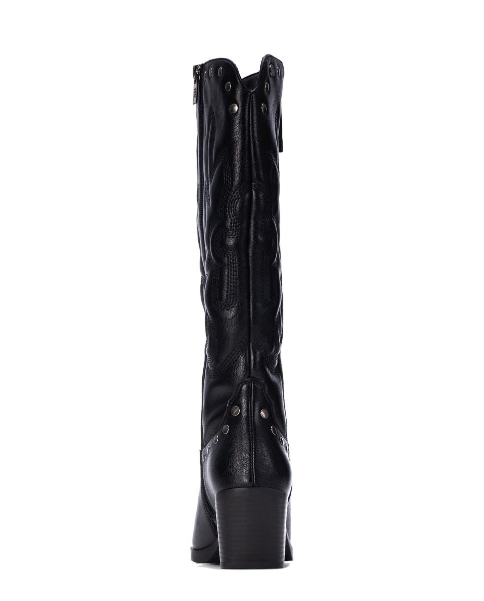 Bota de mujer con cremallera - Xti - Negro Negro-5