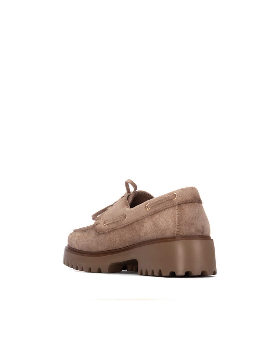Mocasín de mujer plano - Refresh - Beige Beige-2