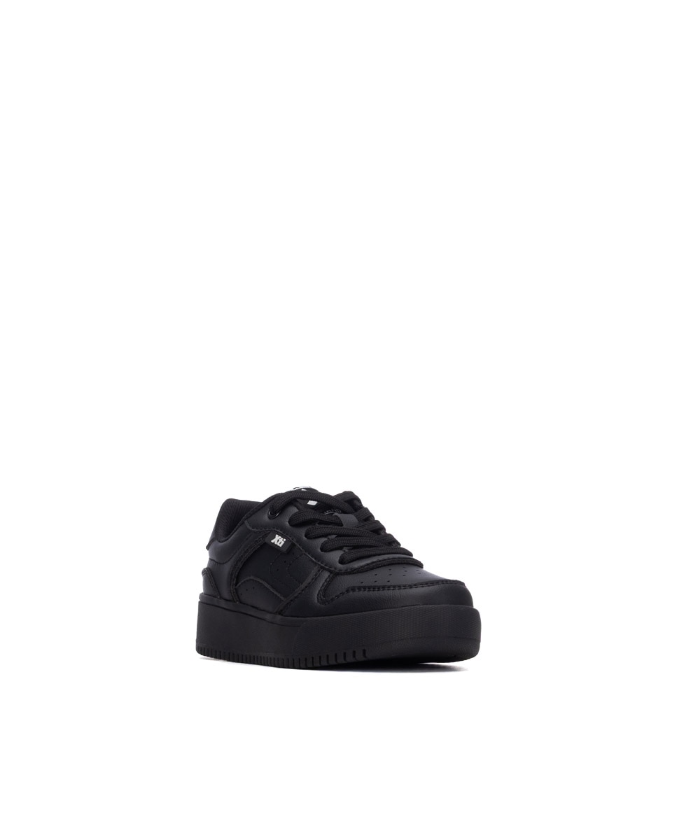Zapatilla de niña con cordones - Xti - Negro Negro-2