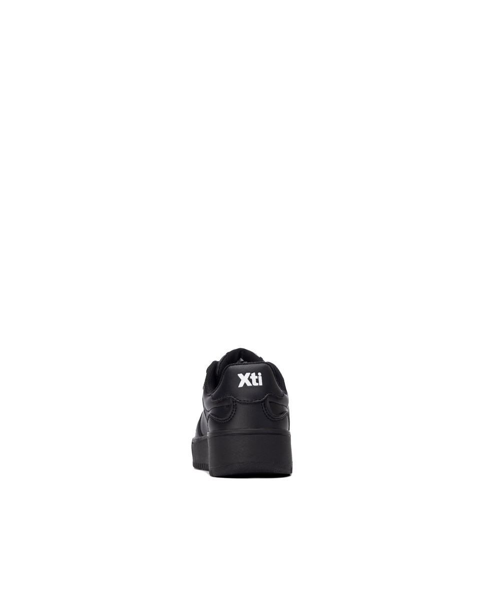 Zapatilla de niña con cordones - Xti - Negro Negro-5