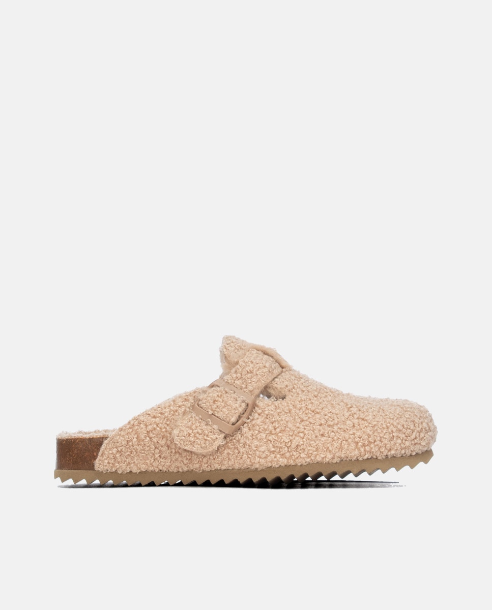 Zueco de mujer con hebilla - Xti - Beige Beige-1
