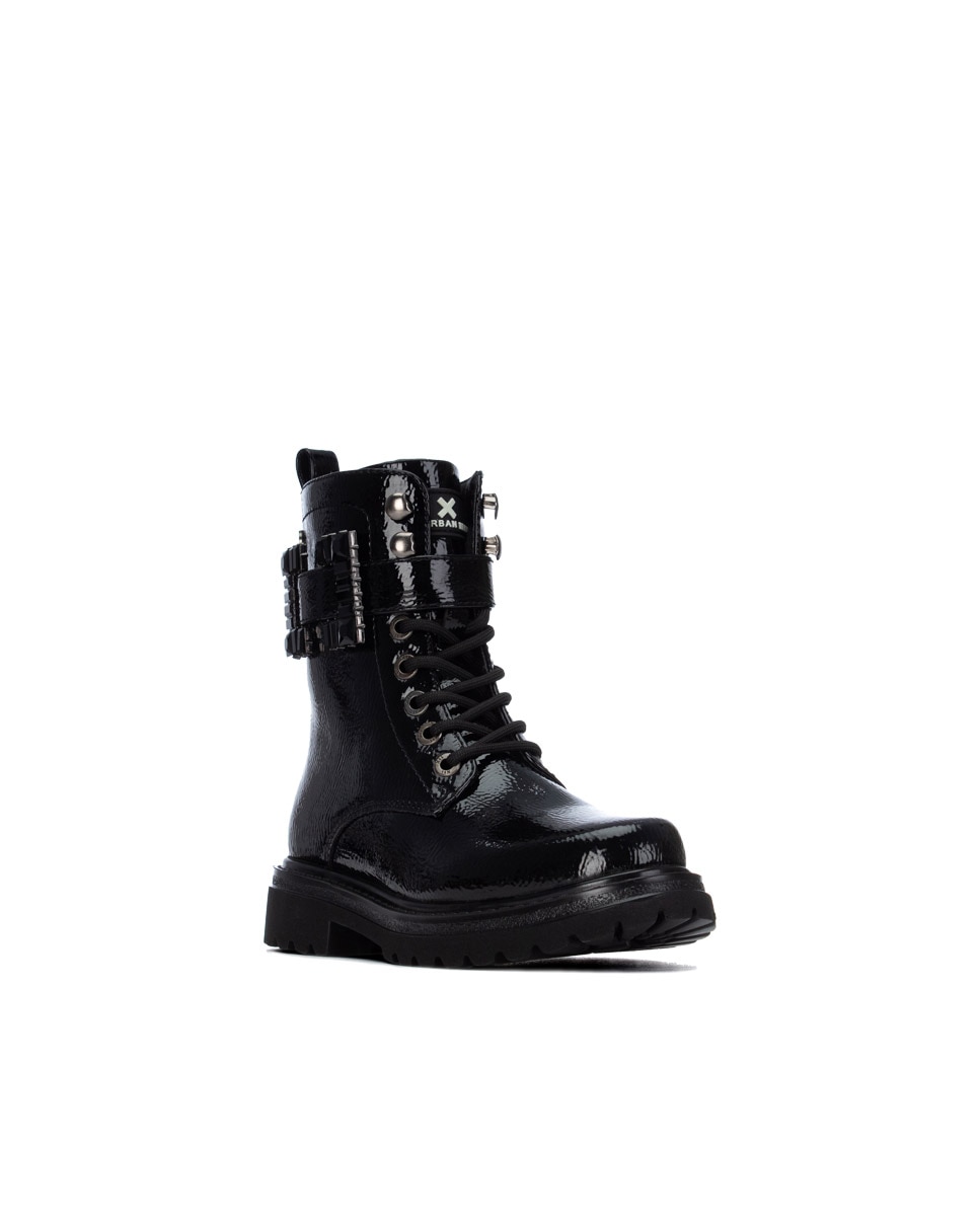Imagen 2 de Botín de niña con cordones s - Xti - Negro Negro