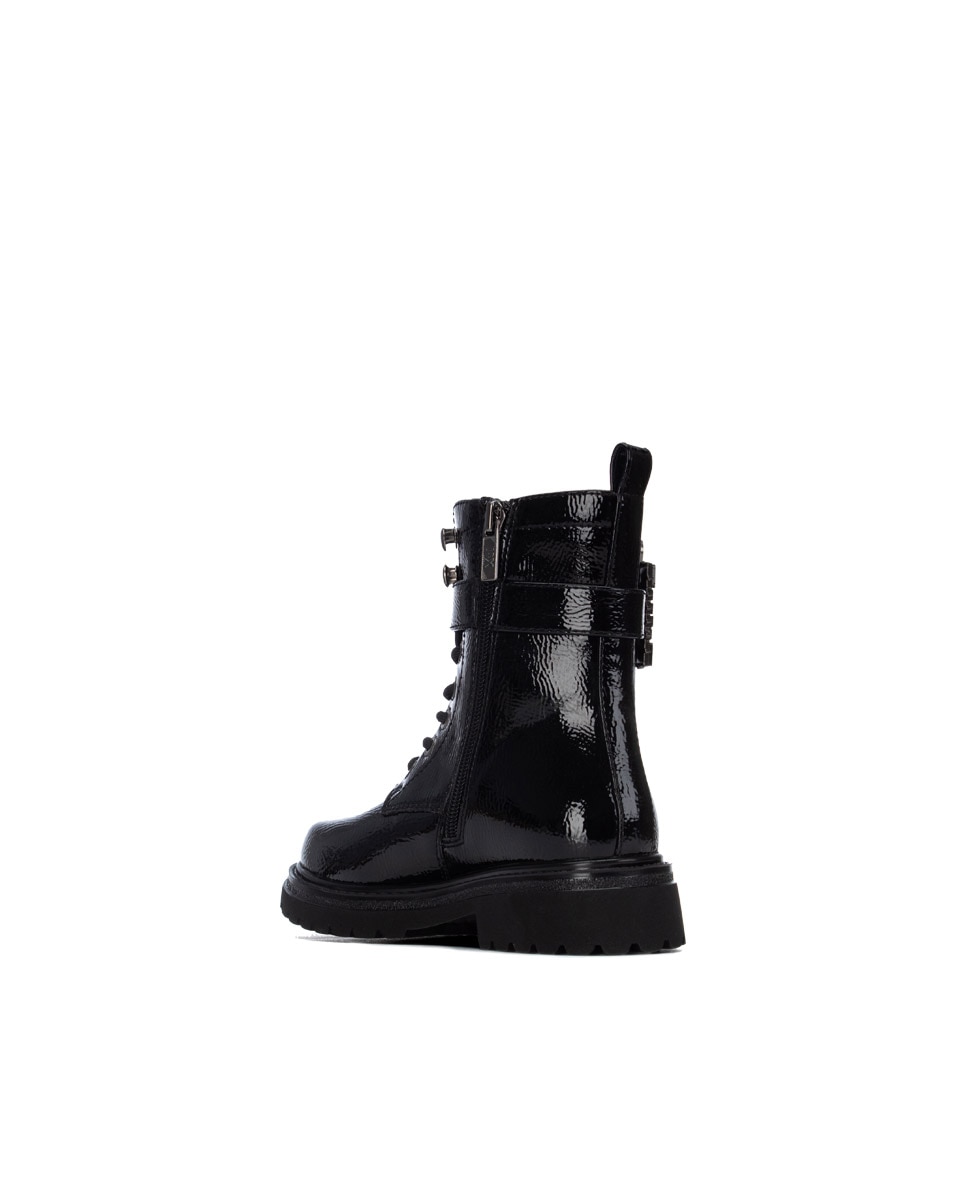 Imagen 3 de Botín de niña con cordones s - Xti - Negro Negro