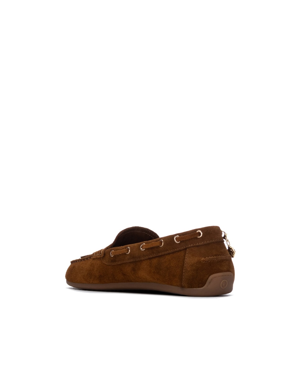 Mocasín de mujer de piel - Carmela - Camel Camel-2