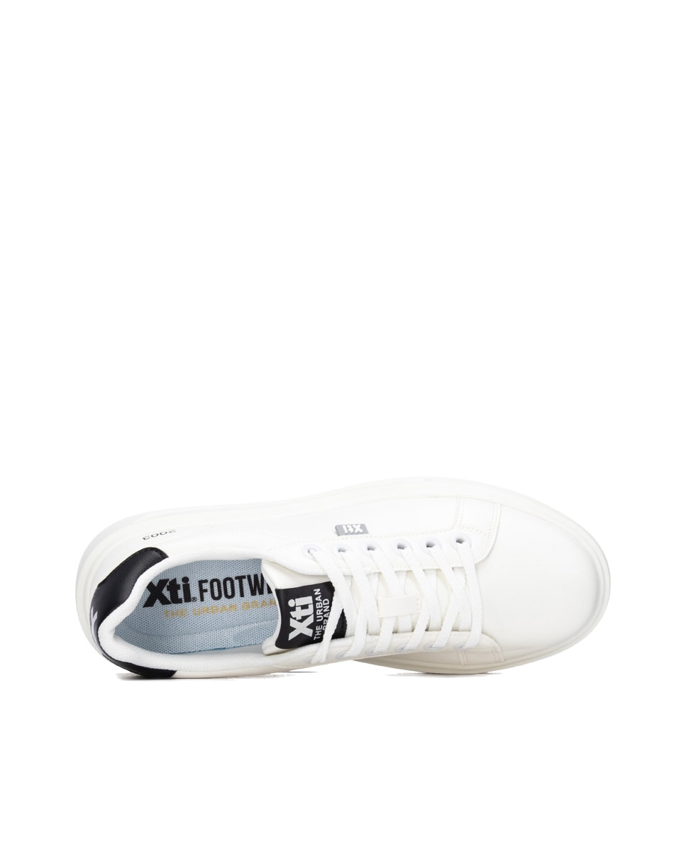 Zapatilla de hombre con cordones - Xti - Blanco Blanco-5