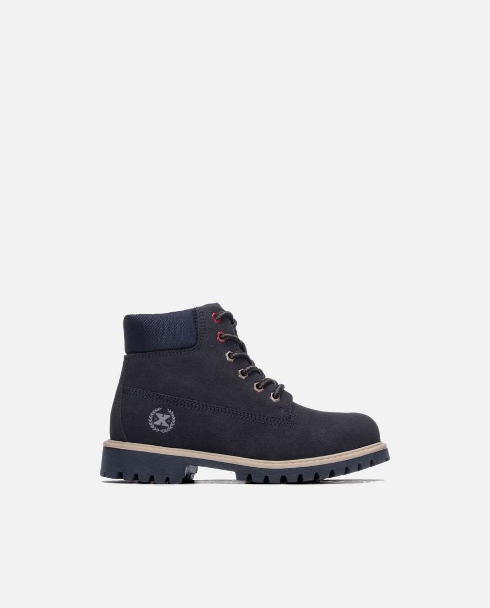 Imagen 0 de Botín de niño con cordones Azul