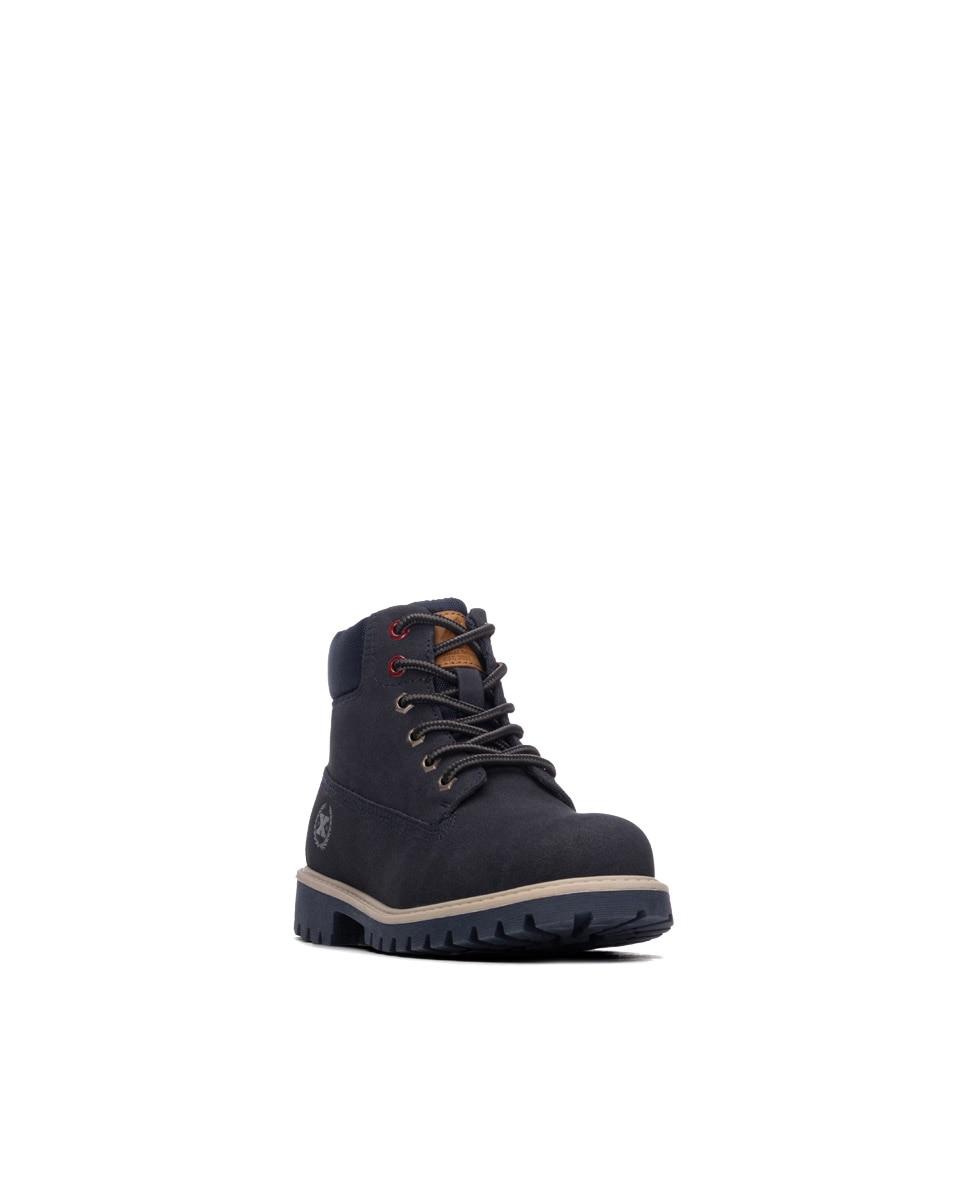 Botín de niño con cordones - Xti - Azul Azul-2