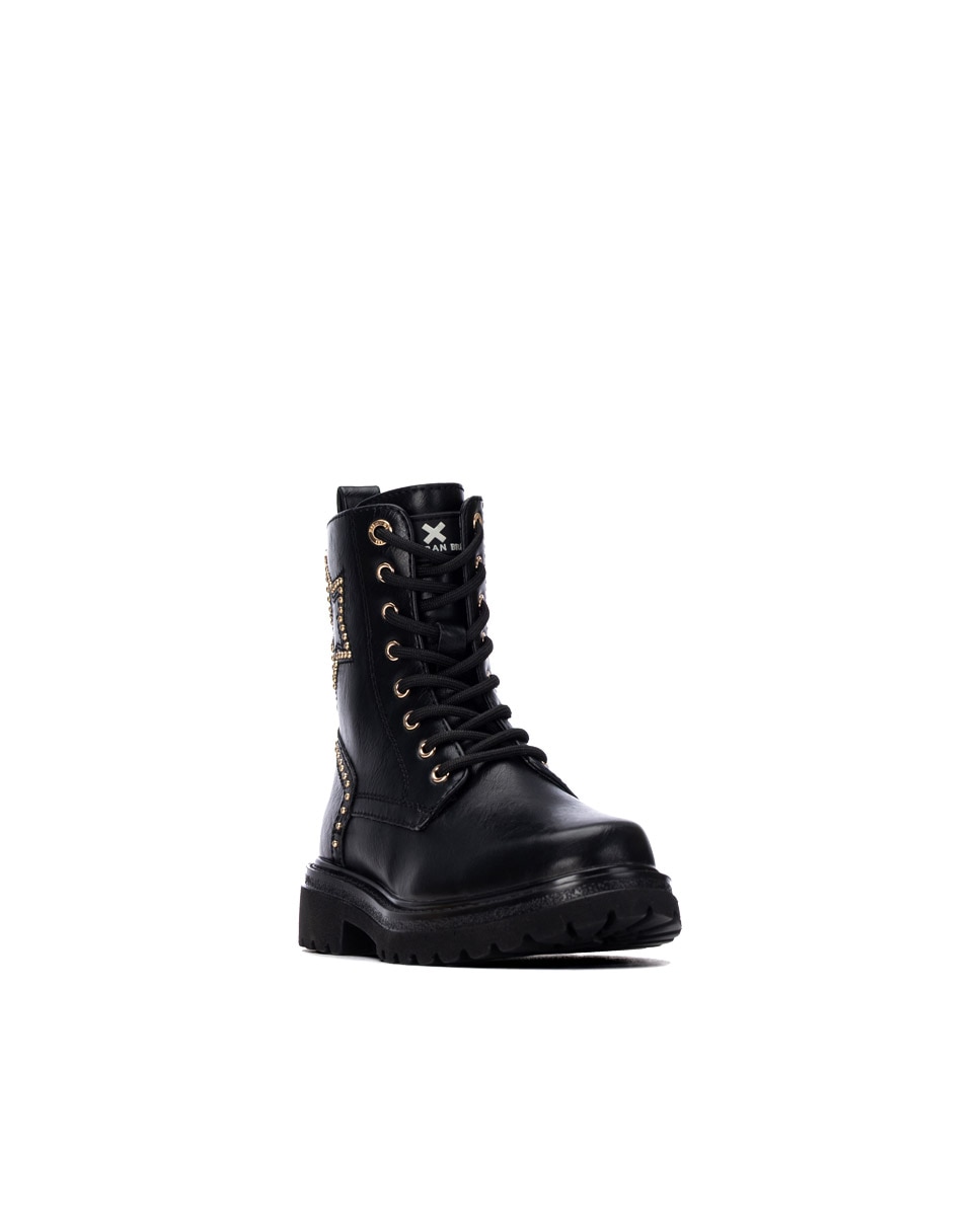 Imagen 2 de Botín de niña con cordones s - Xti - Negro Negro