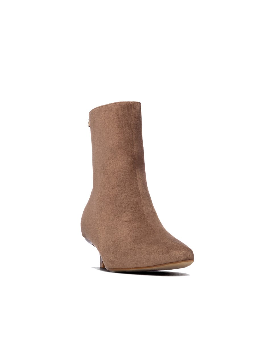 Botines de mujer con cremallera - Xti - Beige Beige-3
