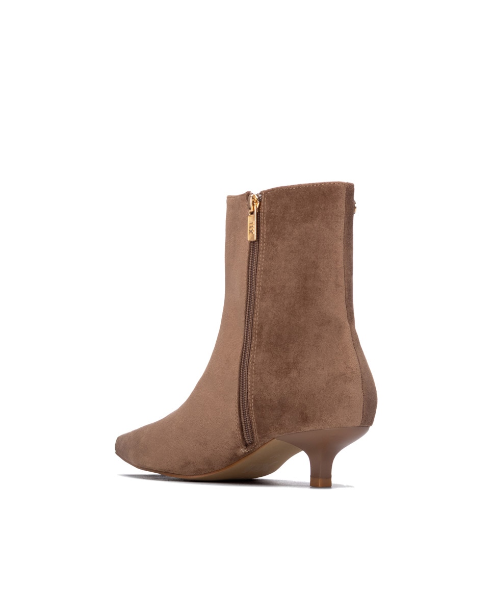 Botines de mujer con cremallera - Xti - Beige Beige-2