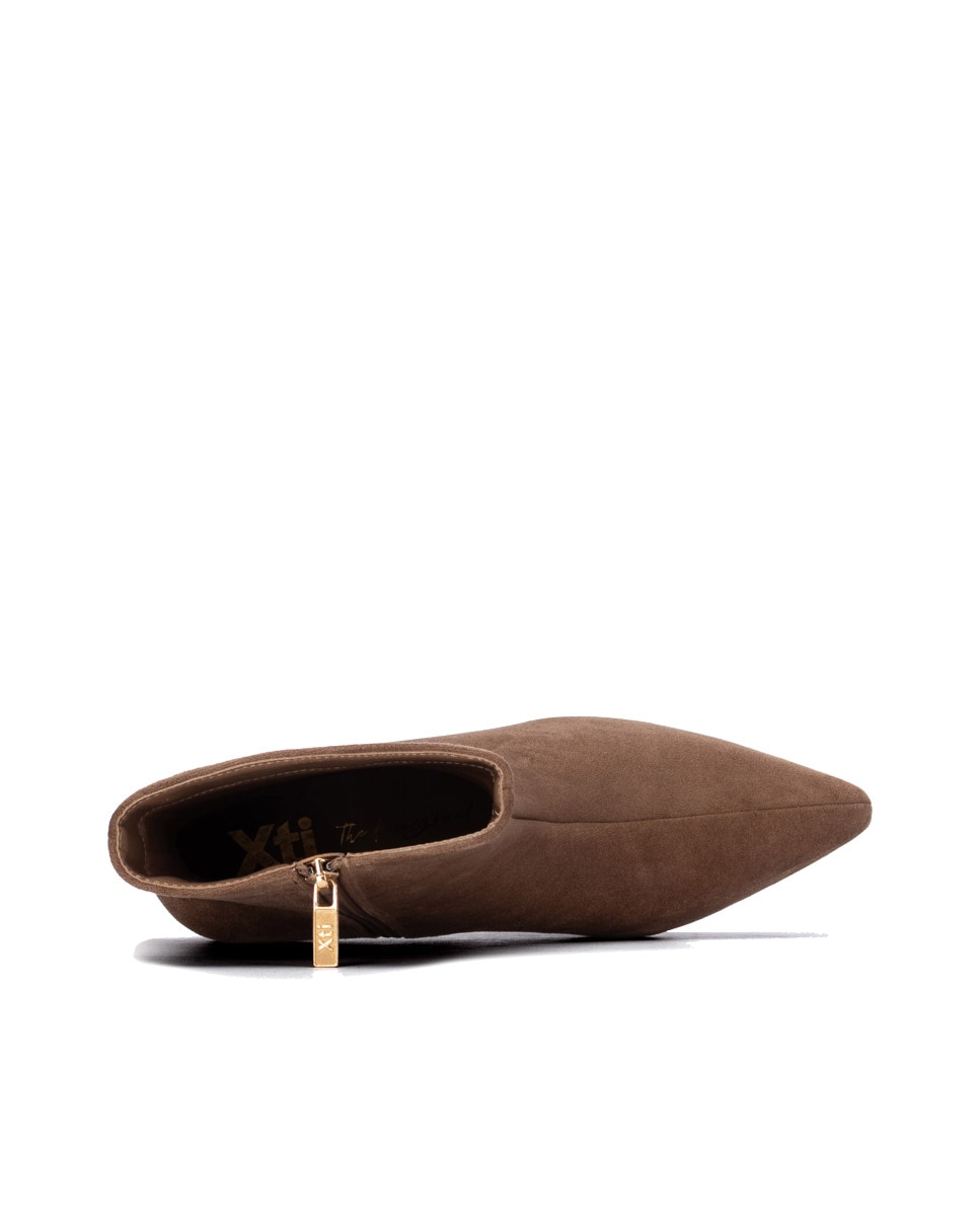 Botines de mujer con cremallera - Xti - Beige Beige-5