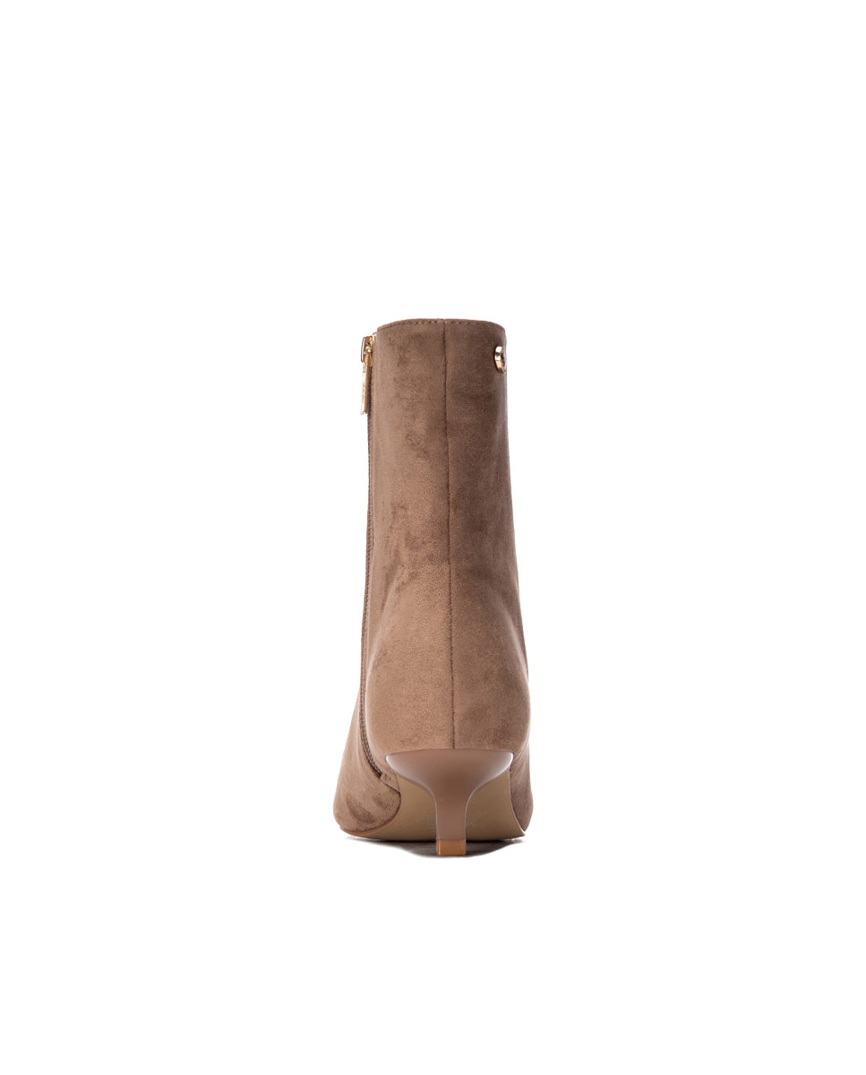 Botines de mujer con cremallera - Xti - Beige Beige-9