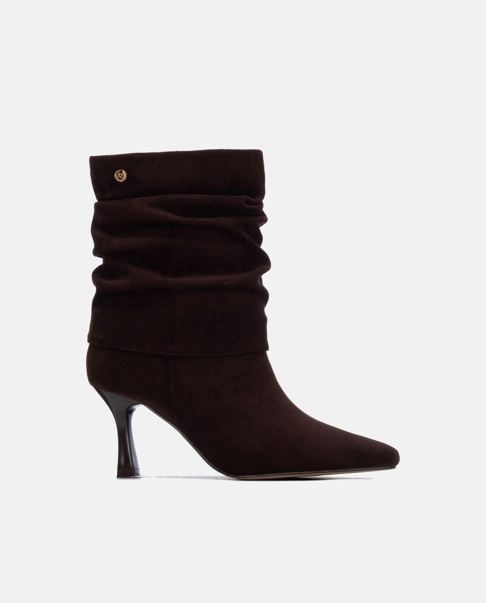 Botines de mujer con tacón - Xti - Marrón Marrón-1