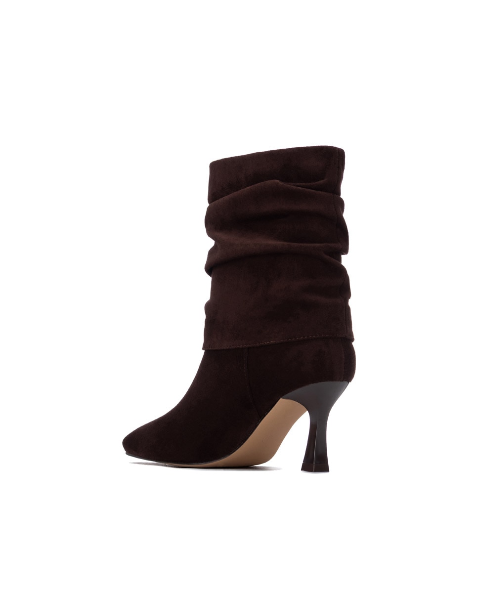 Botines de mujer con tacón - Xti - Marrón Marrón-2