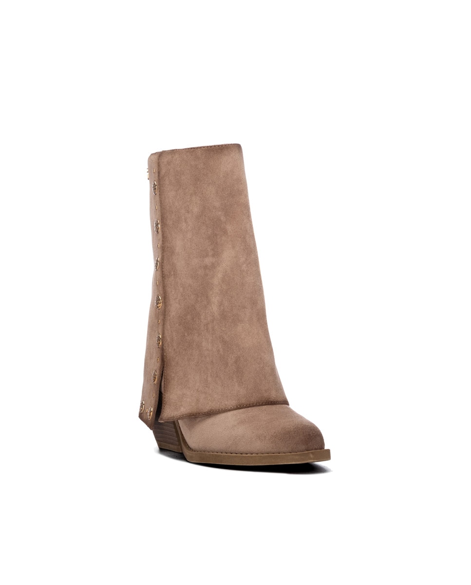 Bota de mujer cowboy con tachas - Xti - Beige Beige-3