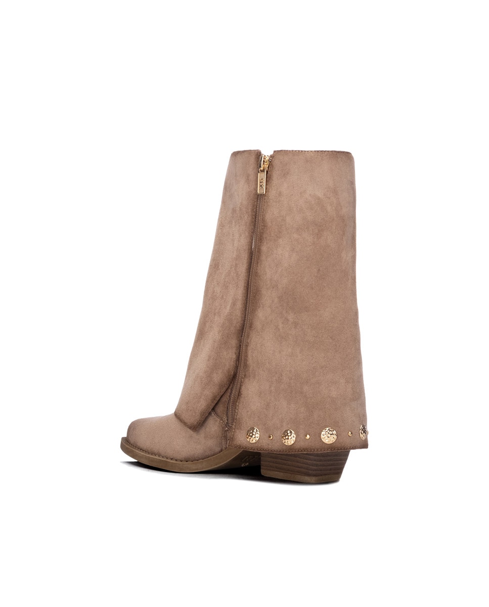 Bota de mujer cowboy con tachas - Xti - Beige Beige-2