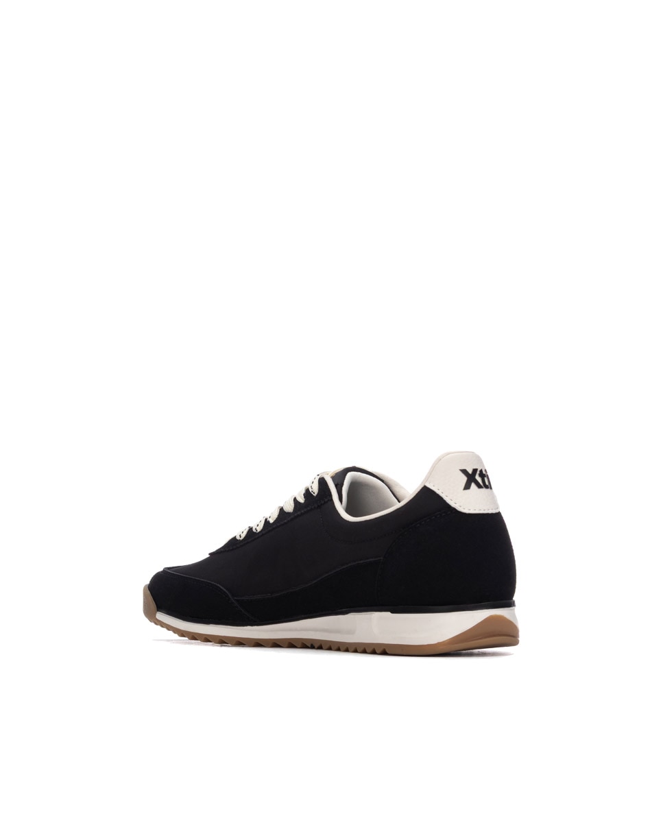 Zapatilla de mujer con cordones - Xti - Negro Negro-2