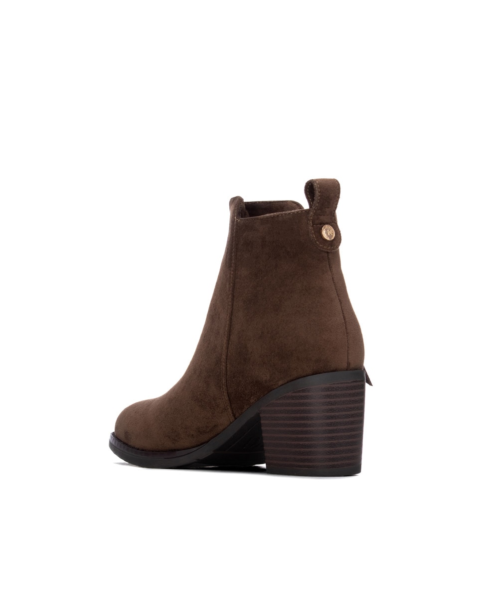 Botines de mujer con cremallera - Xti - Kaki Kaki-2