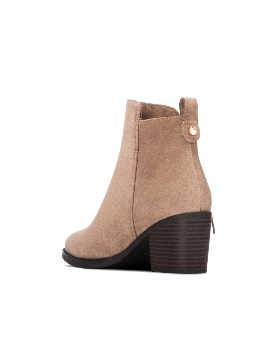 Botines de mujer con cremallera - Xti - Marrón Marrón-4