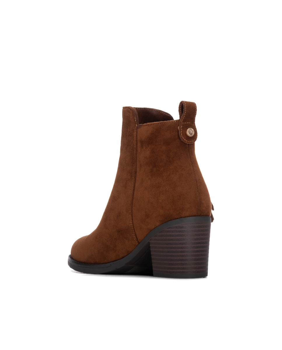 Botines de mujer con cremallera - Xti - Camel Camel-2