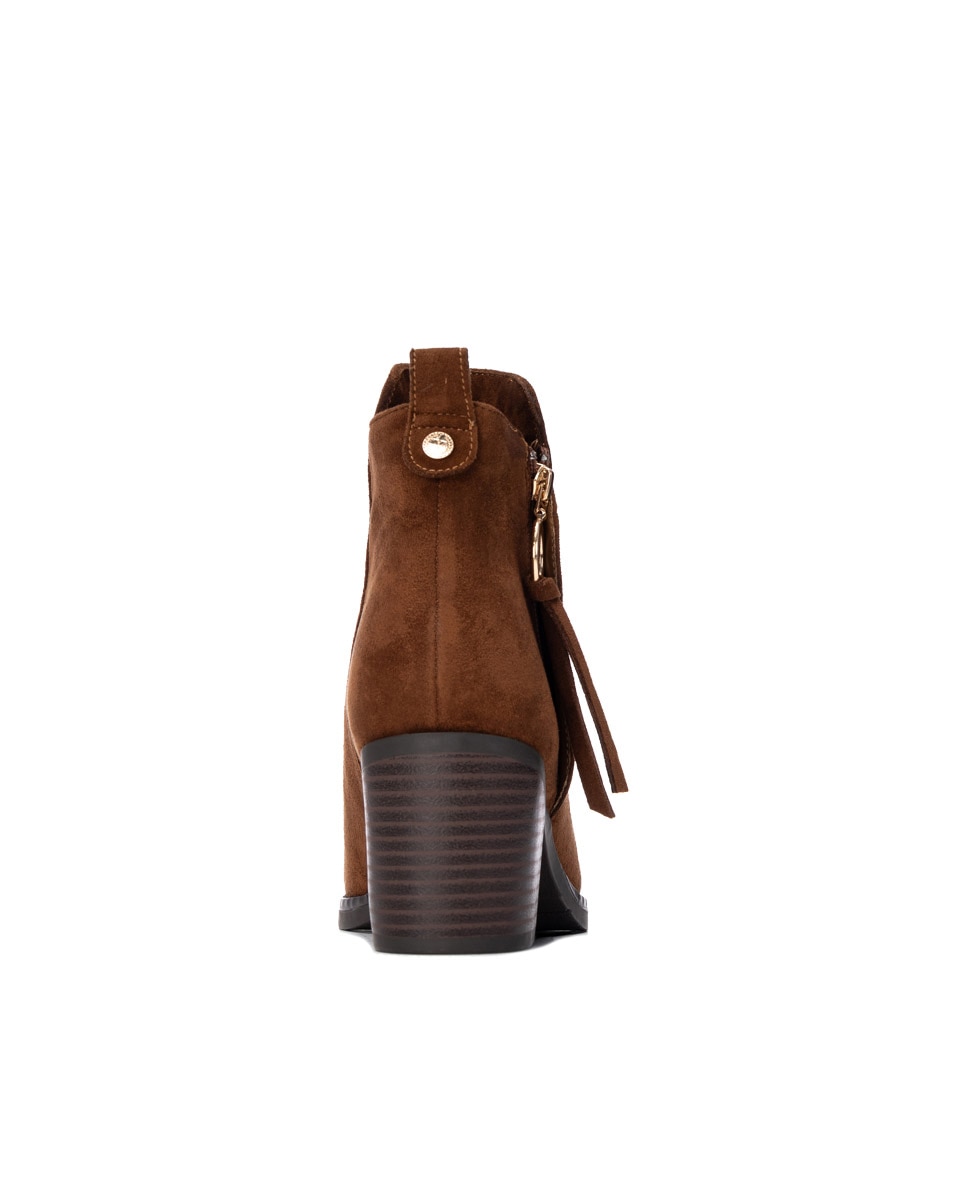 Botines de mujer con cremallera - Xti - Camel Camel-4