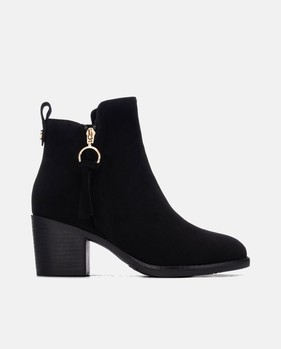 Imagen 0 de Botines de mujer con cremallera Negro