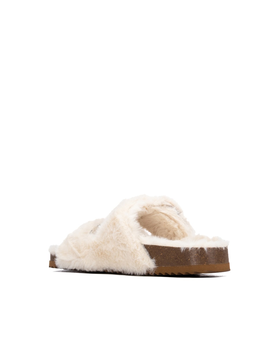 Sandalia de mujer con hebilla - Xti - Beige Beige-2