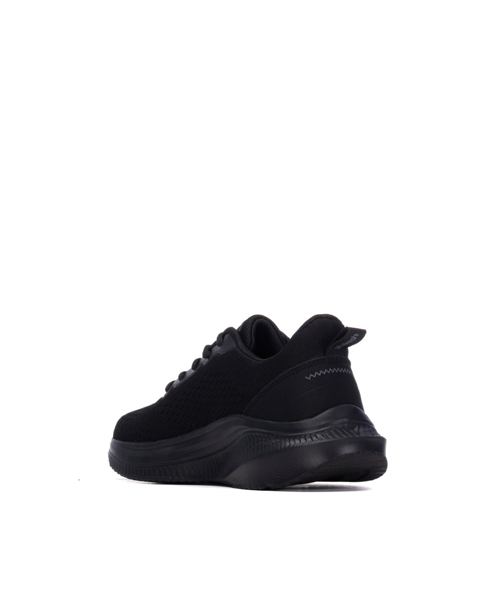 Zapatilla de mujer con cordones - Refresh - Negro Negro-2