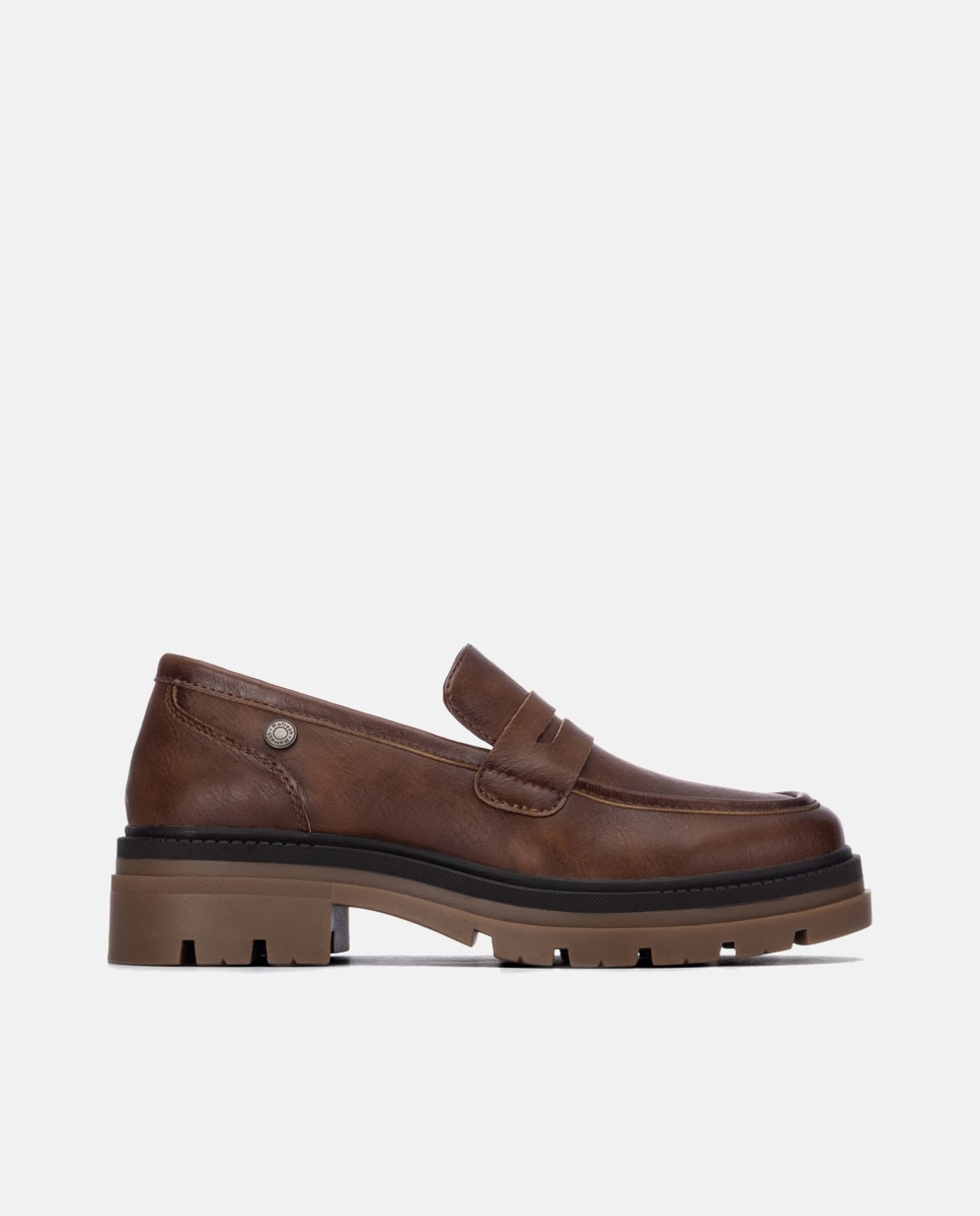 Mocasín de mujer plano - Refresh - Camel Camel-1