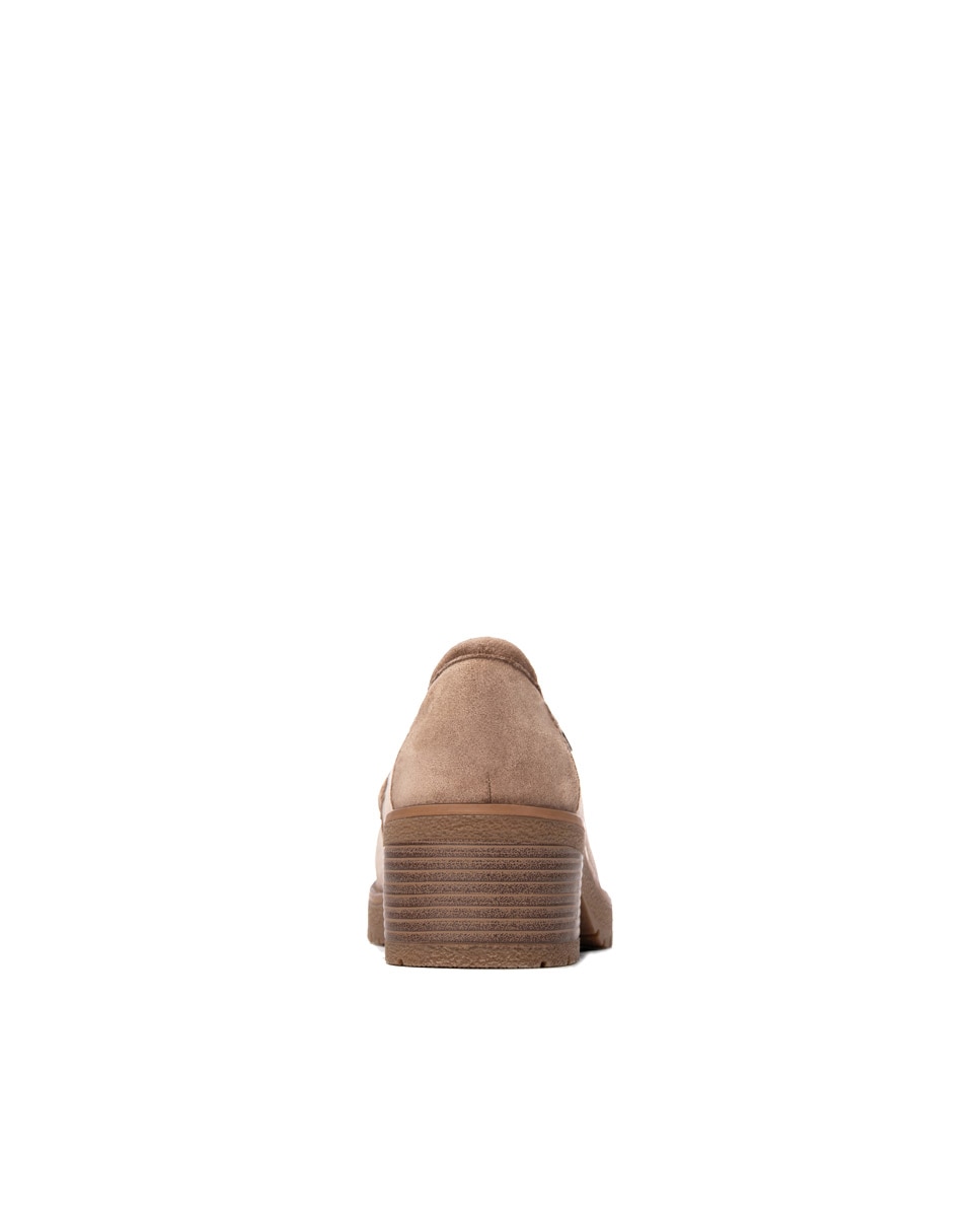 Mocasín de mujer con tacón ancho - Refresh - Beige Beige-5