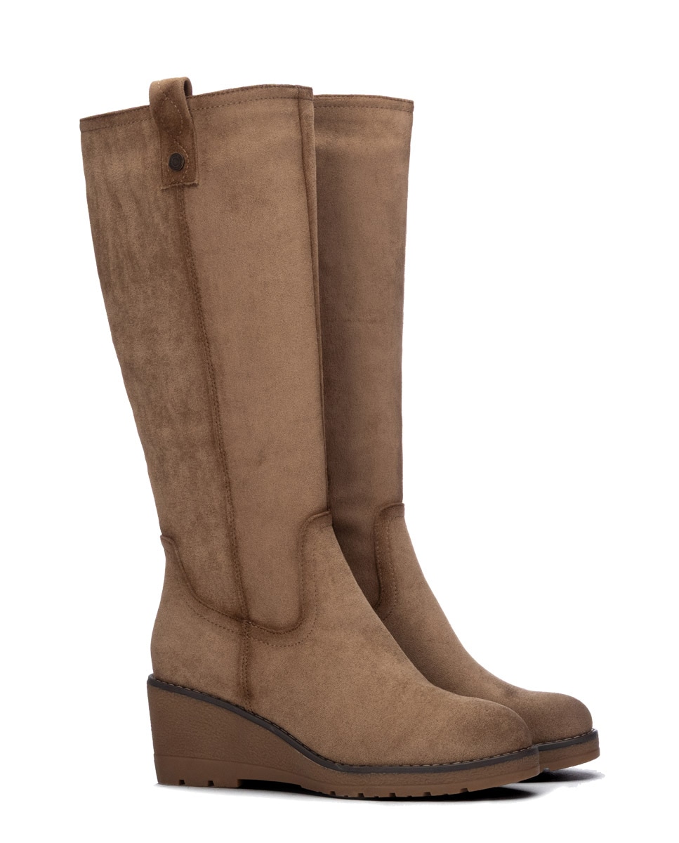 Bota de mujer con cremallera - Refresh - Marrón Marrón-5
