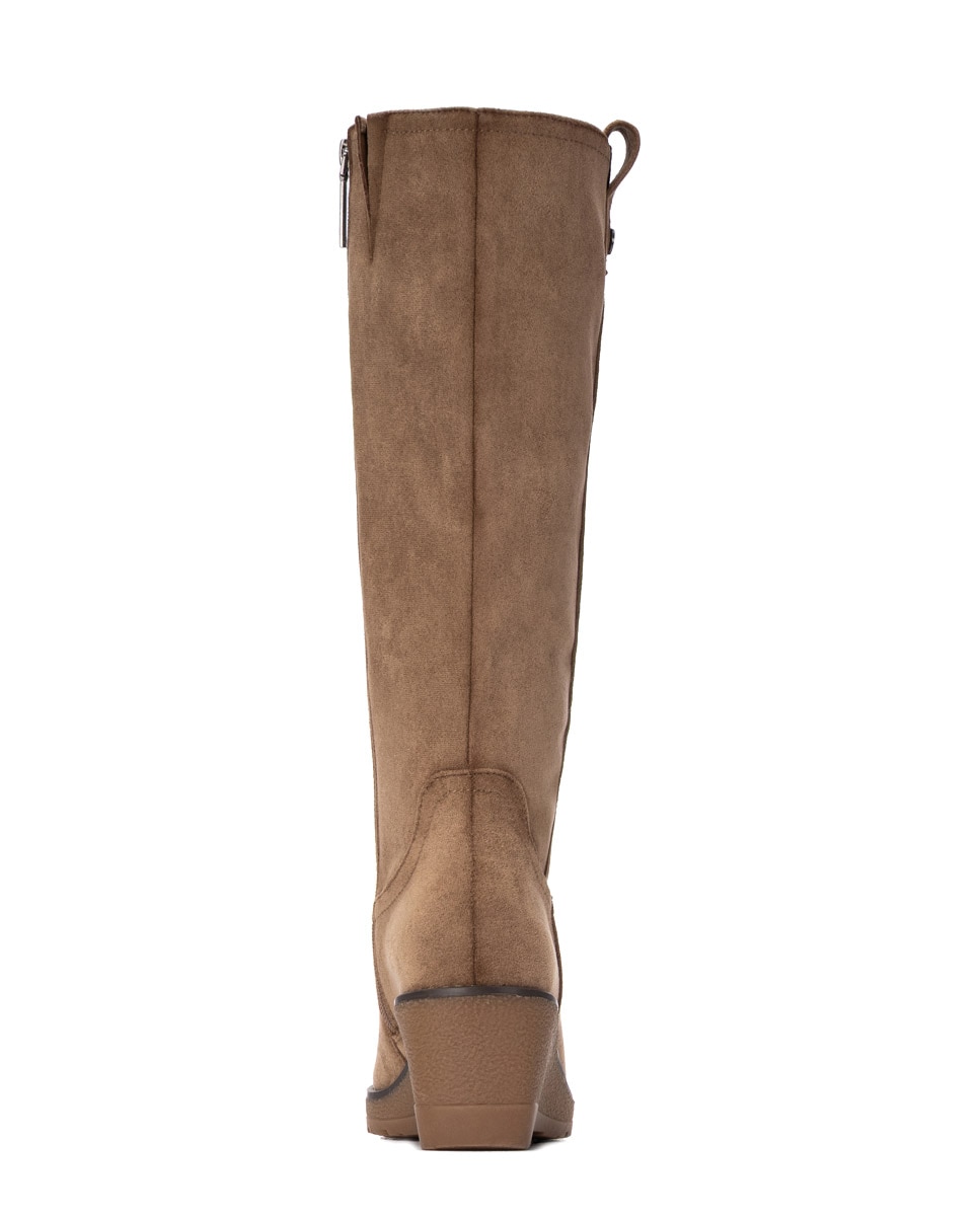 Bota de mujer con cremallera - Refresh - Marrón Marrón-2