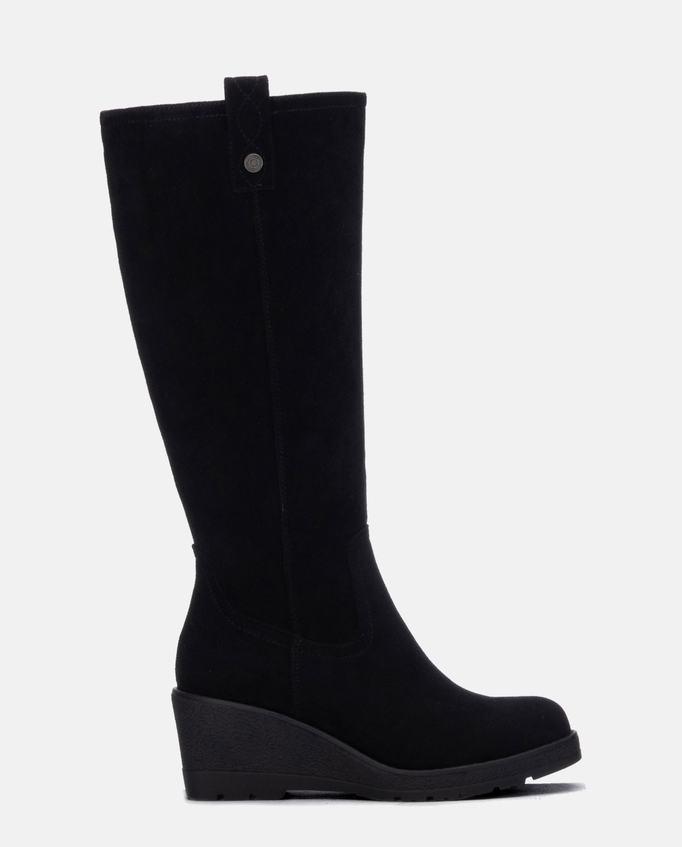 Bota de mujer con cremallera - Refresh - Negro Negro-1