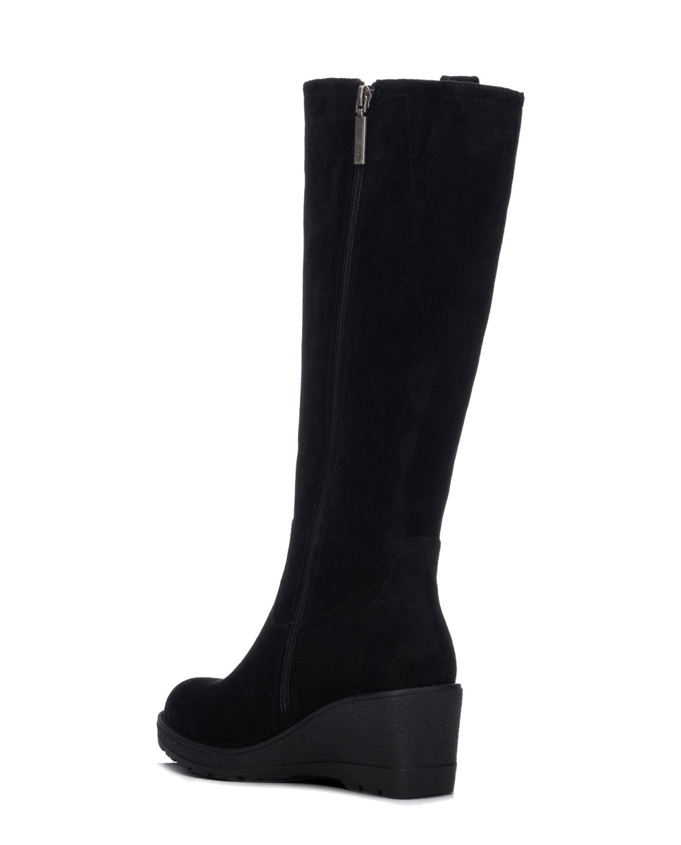 Bota de mujer con cremallera - Refresh - Negro Negro-2
