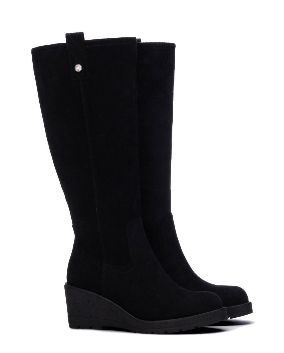 Bota de mujer con cremallera - Refresh - Negro Negro-4