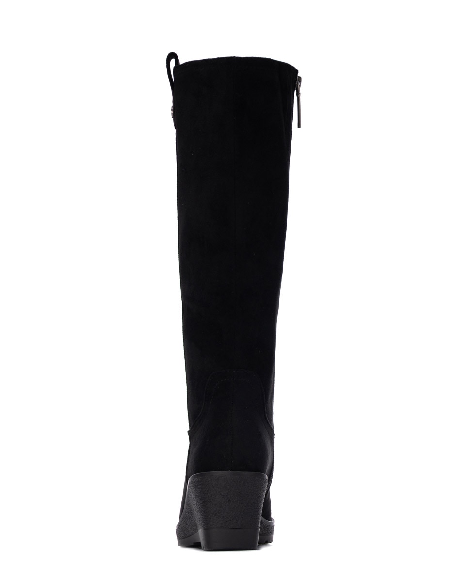 Bota de mujer con cremallera - Refresh - Negro Negro-5